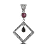 925 Sterling Silver Tourmaline Pendant