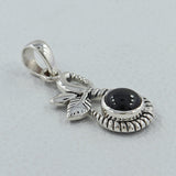 Black Onyx Silver Pendant