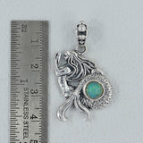 Mermaid Tourmaline 925 Silver Pendant