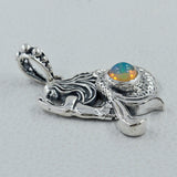 Mermaid Tourmaline 925 Silver Pendant