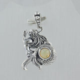 Mermaid Tourmaline 925 Silver Pendant