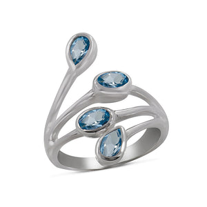 Natural Peridot Silver Rings