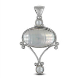 Osmania Mabe 925 Sterling Silver Pendant