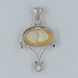 Osmania Mabe 925 Sterling Silver Pendant