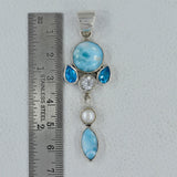 Larimar 925 Silver Pendant