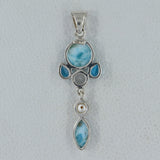 925 Silver Larimar Pendant