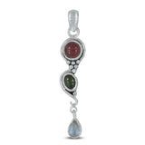 925 Silver Tourmaline Pendant