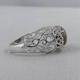 Natural Labradorite Silver Rings
