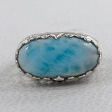 Natural Labradorite Silver Rings