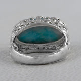 Natural Labradorite Silver Rings