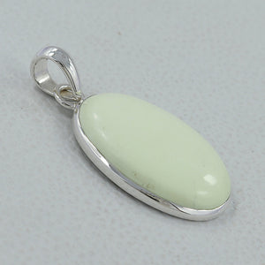 925 Silver Lemon Chrysoprase Pendants