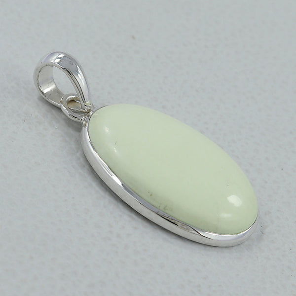 925 Silver Lemon Chrysoprase Pendants