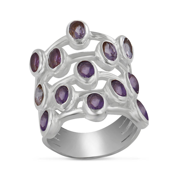 925 Sterling Silver Amethyst Rings