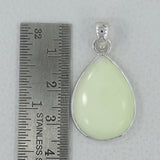 925 Silver Lemon Chrysoprase Pendant