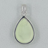 925 Silver Lemon Chrysoprase Pendant