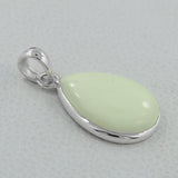 925 Silver Lemon Chrysoprase Pendant