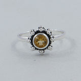 Natural Peridot Sterling Silver Rings