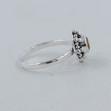 Natural Peridot Sterling Silver Rings