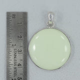 Lemon Chrysoprase 925 Silver Pendant