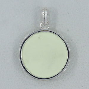 925 Silver Lemon Chrysoprase Pendants