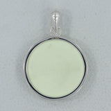 925 Silver Lemon Chrysoprase Pendant