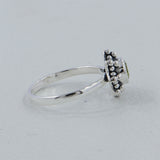 Natural Peridot Sterling Silver Rings