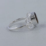 925 Silver Smoky Quartz Ring