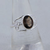 Smoky Quartz Silver Ring