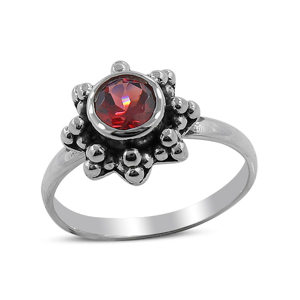 Natural Peridot Sterling Silver Rings