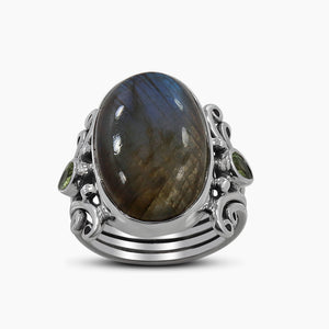 925 Sterling Silver Labradorite Rings