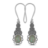 Ethiopian Opal Silver Earrings