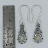 Ethiopian Opal Silver Earrings