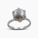Cultured Fresh Water Pearl Silver Rings