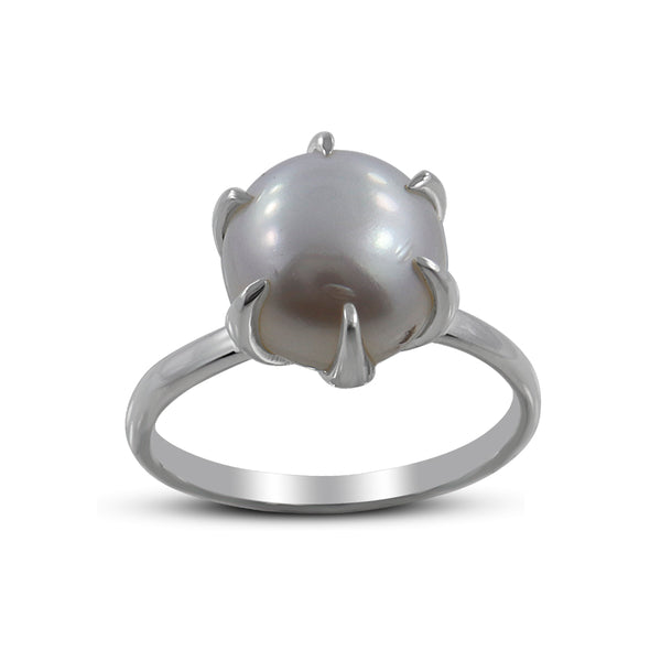 Cultured Fresh Water Pearl Silver Rings