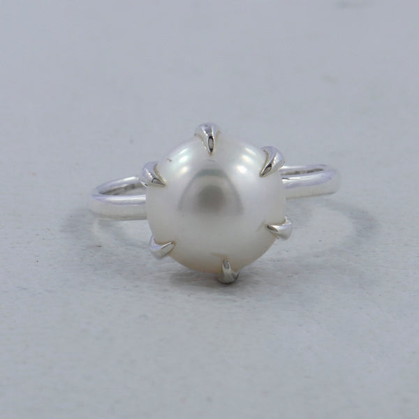 Cultured Fresh Water Pearl Silver Rings