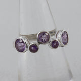 Natural Iolite Silver Ring