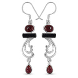 New Designed Solid 925 Silver Multi Tourmaline Earring