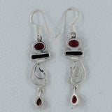 New Designed Solid 925 Silver Multi Tourmaline Earring