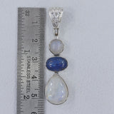 925 Silver Rainbow Moonstone Pendants