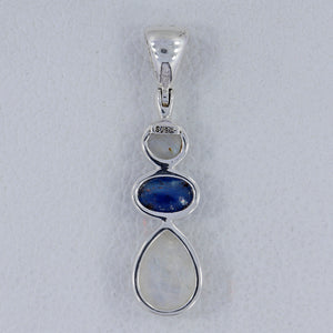 925 Silver Rainbow Moonstone Pendants