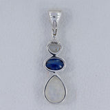 925 Silver Rainbow Moonstone Pendants