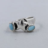 925 Starling Silver Larimar Ring