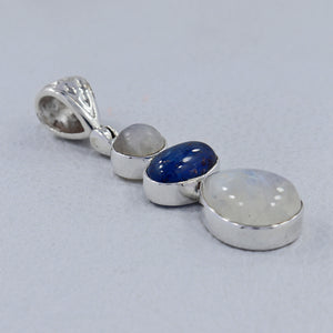 925 Silver Rainbow Moonstone Pendants