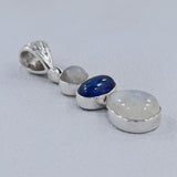 925 Silver Rainbow Moonstone Pendants
