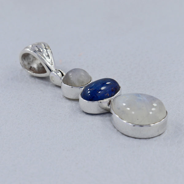 925 Silver Rainbow Moonstone Pendants