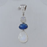 925 Silver Rainbow Moonstone Pendants