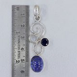 925 Silver Natural Tanzanite Pendant