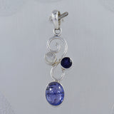 925 Silver Natural Tanzanite Pendant