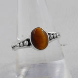 Natural Garnet Silver Ring