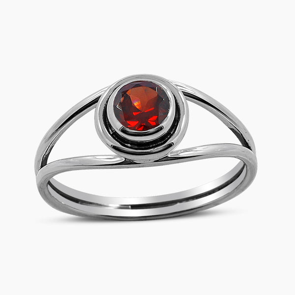 Natural Peridot Silver Rings